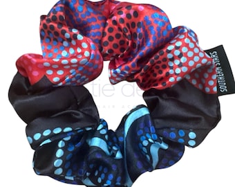 Custom Hair Scrunchies w/ Brand Label| Promotional Scrunchies | Branded Scrunchie | Logo Scrunchies  Retail Scrunchies FREE DESIGN MOQ 50