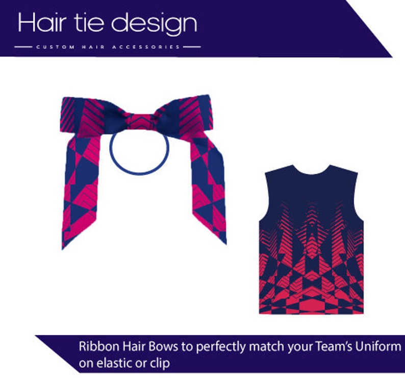 Sport Hair Bows | Netball Ribbon | Sport Team Hair Ribbon | Netball ...