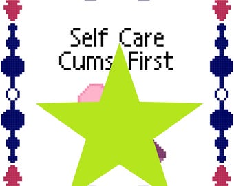PDF: "Self Care" Cross Stitch Pattern