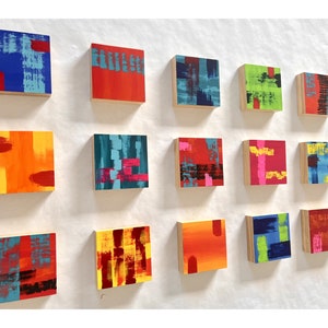 Hand Painted Wood Wall Sculpture, Large Wall Art, 3D Wall Art, Wall Art Sculpture, Commercial Art Installation, Wood Panels