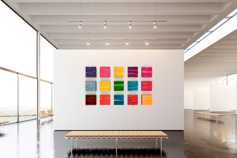 Lobby Art Office Art Colorful Wall Sculptures Installation | Etsy