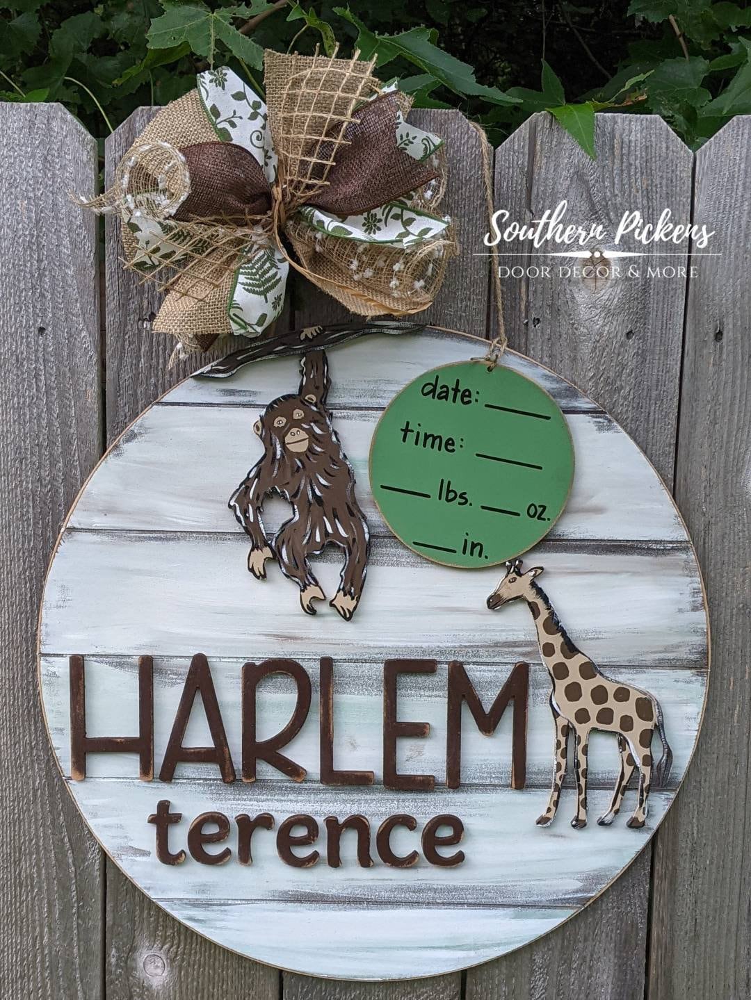 Safari Door Hanger Etsy