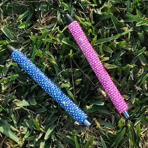 Pink Rhinestone Gel Ink Pen