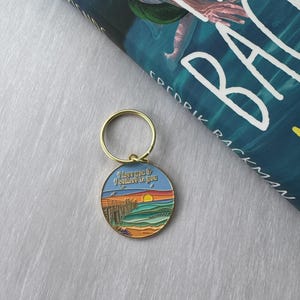 My Friends Book Inspired Keyring | "I Love You & I Believe in You" Quote, Ocean Scene