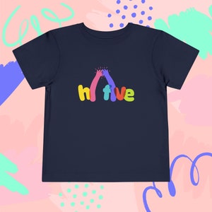 Adorable Hi Five Toddler Tee - Trendy Short Sleeve Kids Shirt