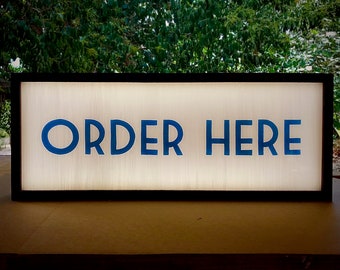 Order here sign | Etsy