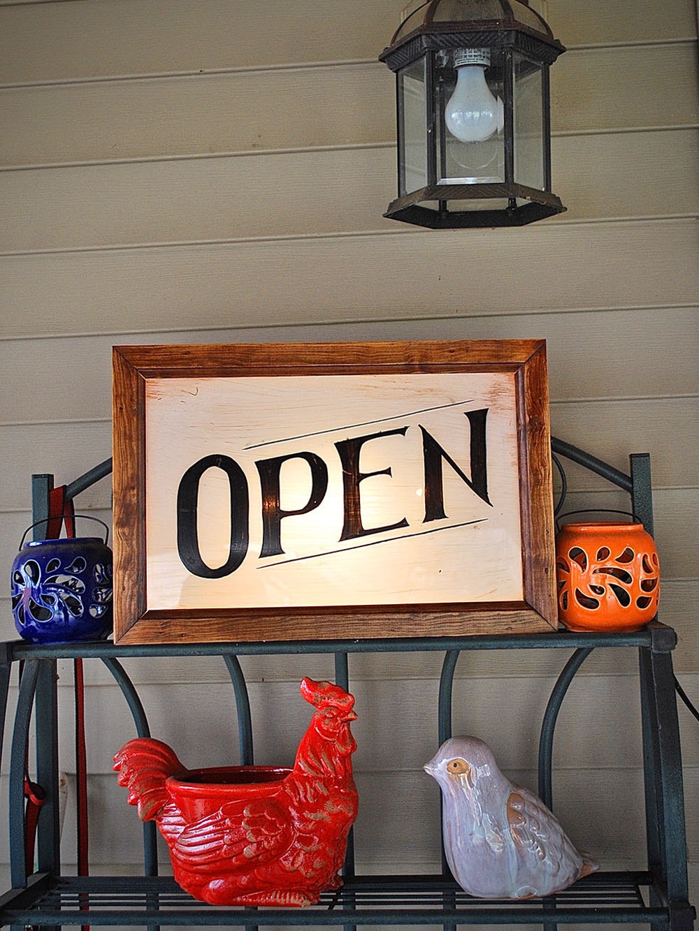 open sign vintage open
