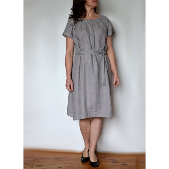 midi linen dresses for women