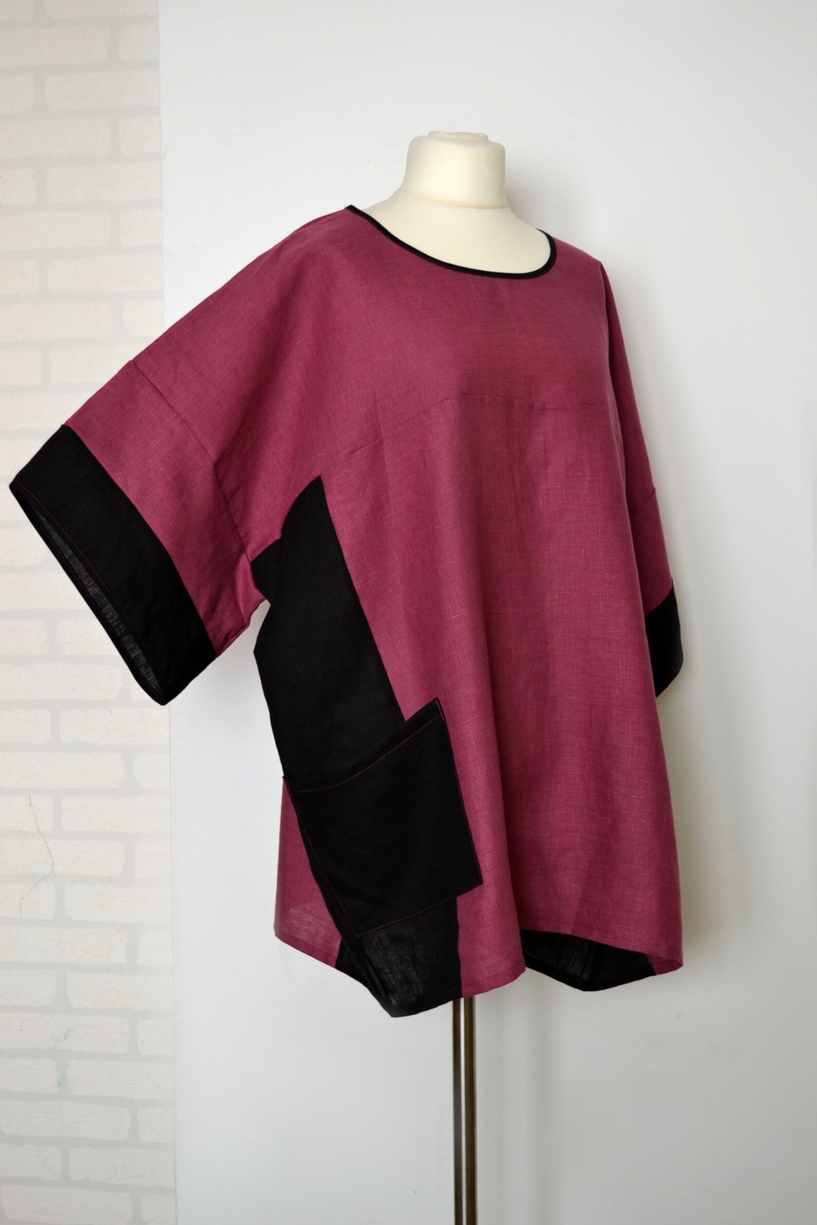 Plus Size Linen Blouse Linen Blouse Plus Size Top Linen Etsy