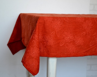 Linen tablecloth, natural dinnig tablecloth, linen table cloth, linen table, rectangular table linens, handmade linen tablecloth