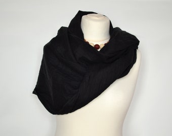 Black Linen Scarf, Scarf for women, Linen scarf women, Linen Shawl, Summer scarf, linen scarf, Woman Scarf, Organic Scarf, Light scarf