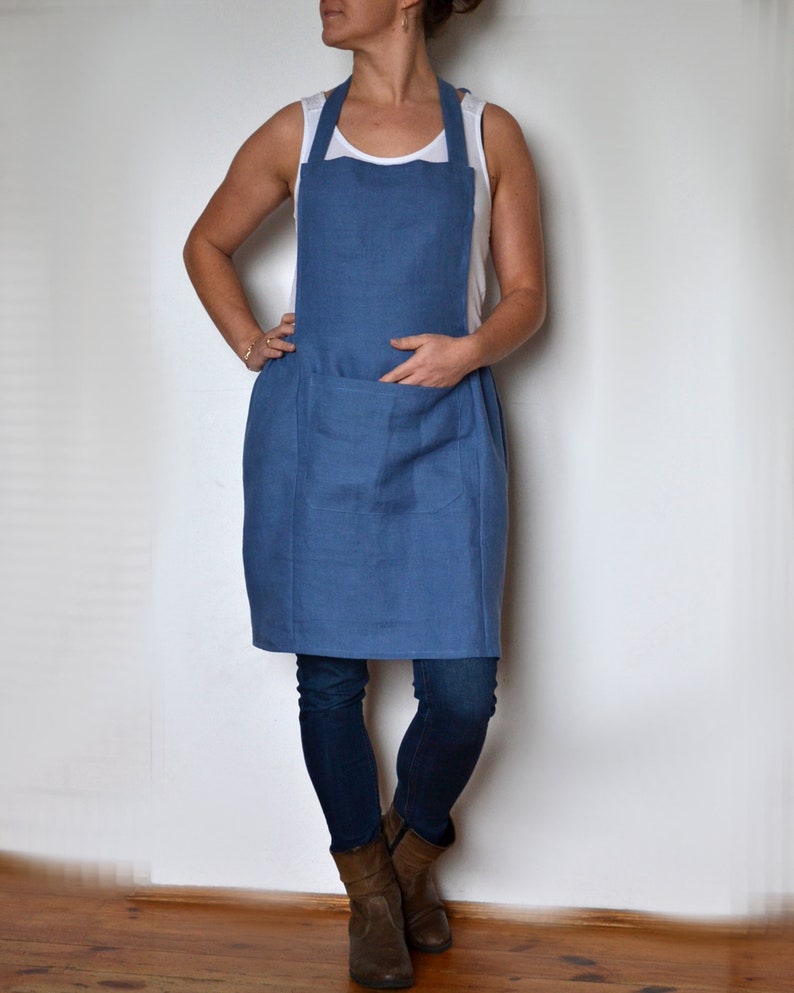 Linen Apron Dress Apron Dress Linen Dress for Women Woman Etsy