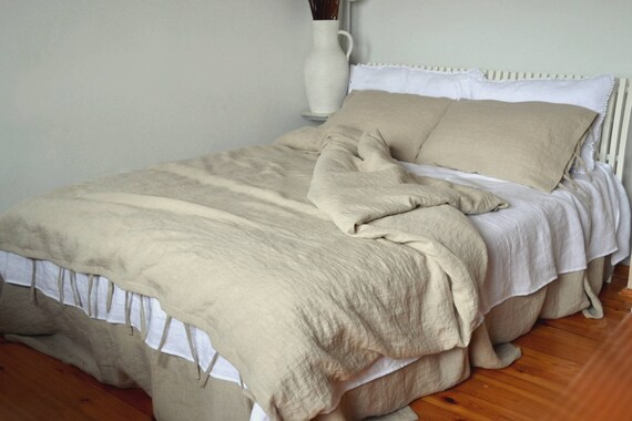 Natural Linen Bedding Set Linen Duvet Cover Linen Bedding Etsy
