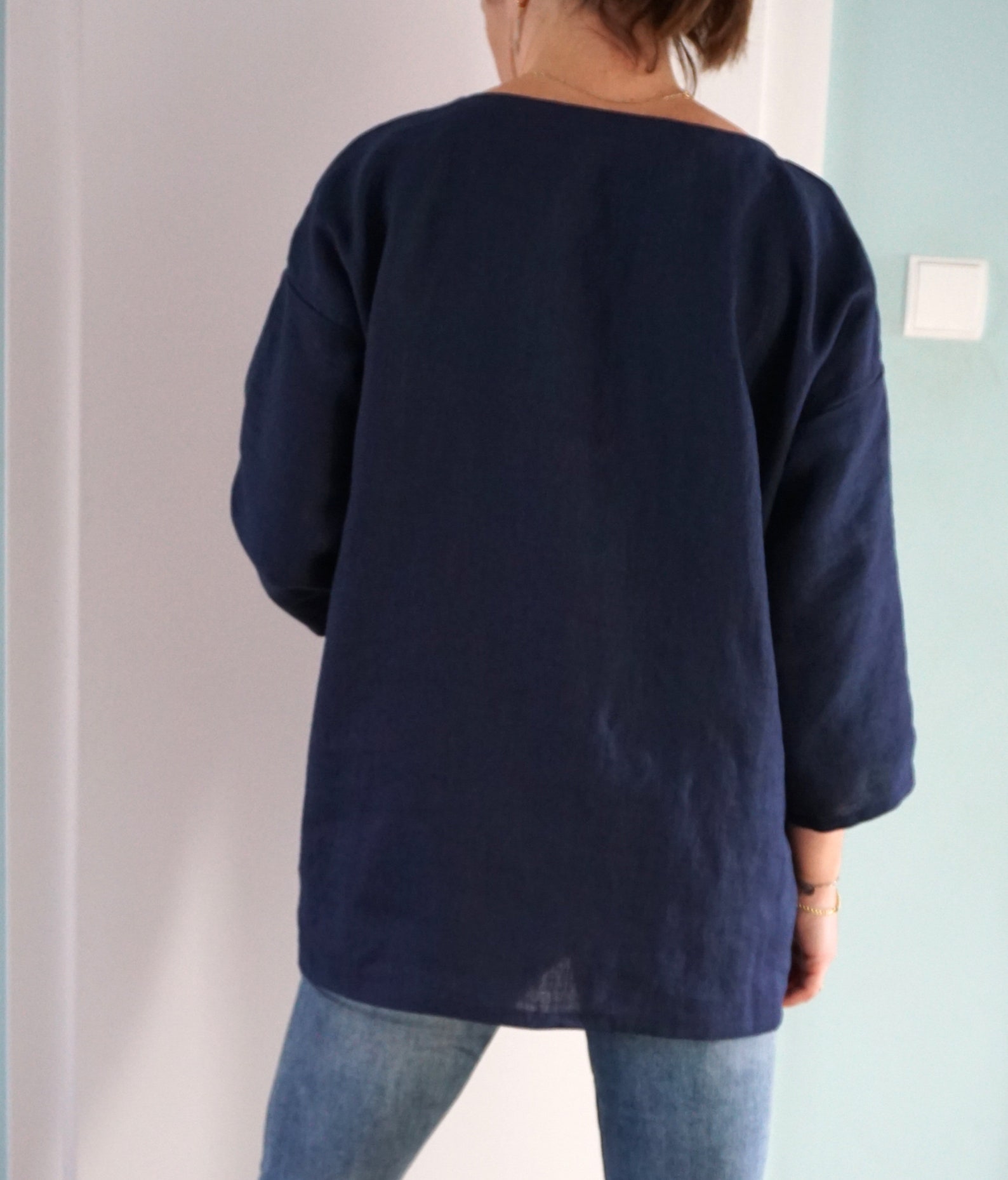 Plus Size Linen Blouse Linen Blouse Plus Size Top Linen Etsy