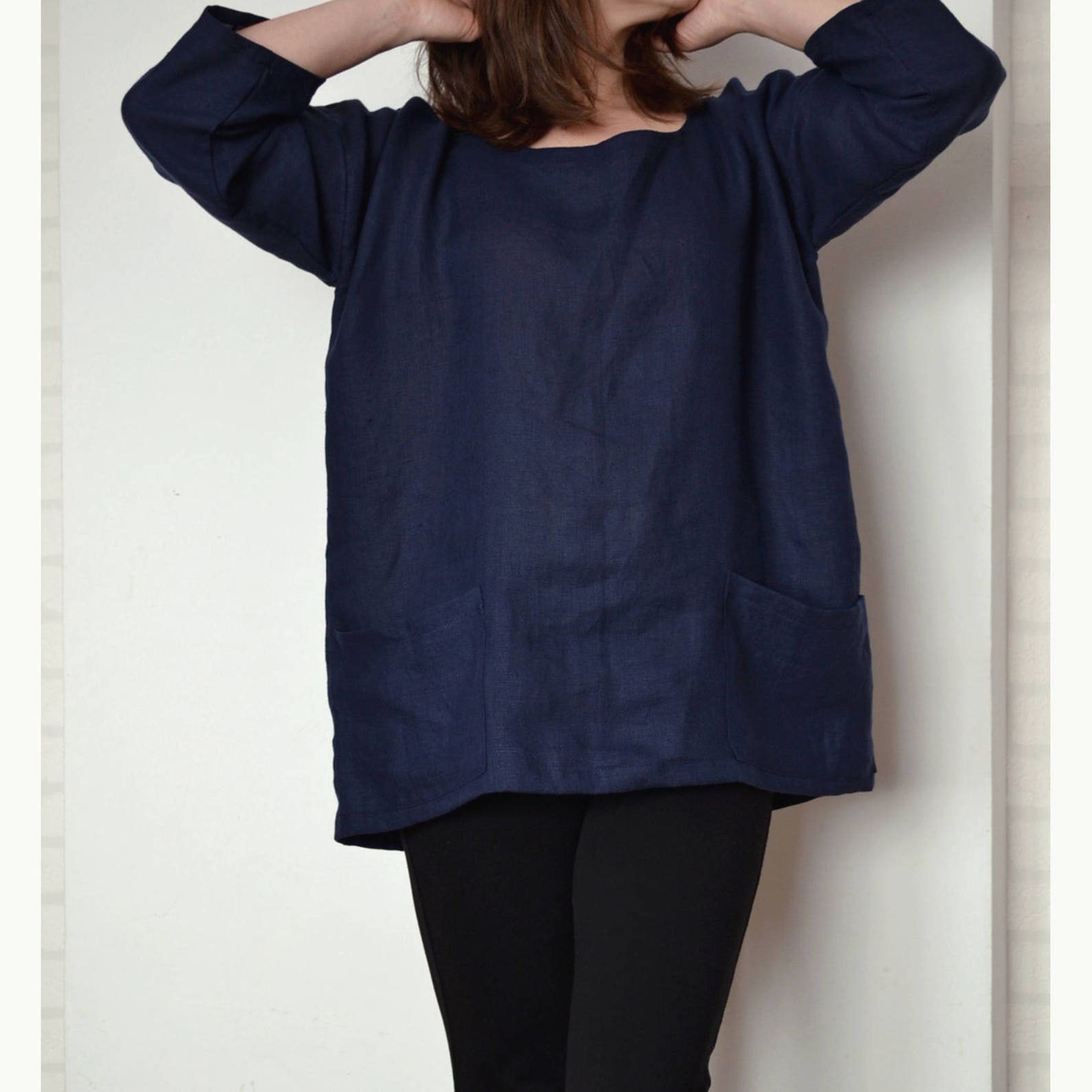 Plus Size Linen Blouse Linen Blouse Plus Size Top Linen Etsy