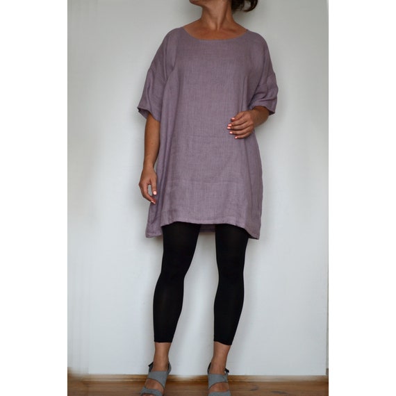 Plus Size Tunic, Womens Plus Size Top, Linen Blouse, Linen Tunic