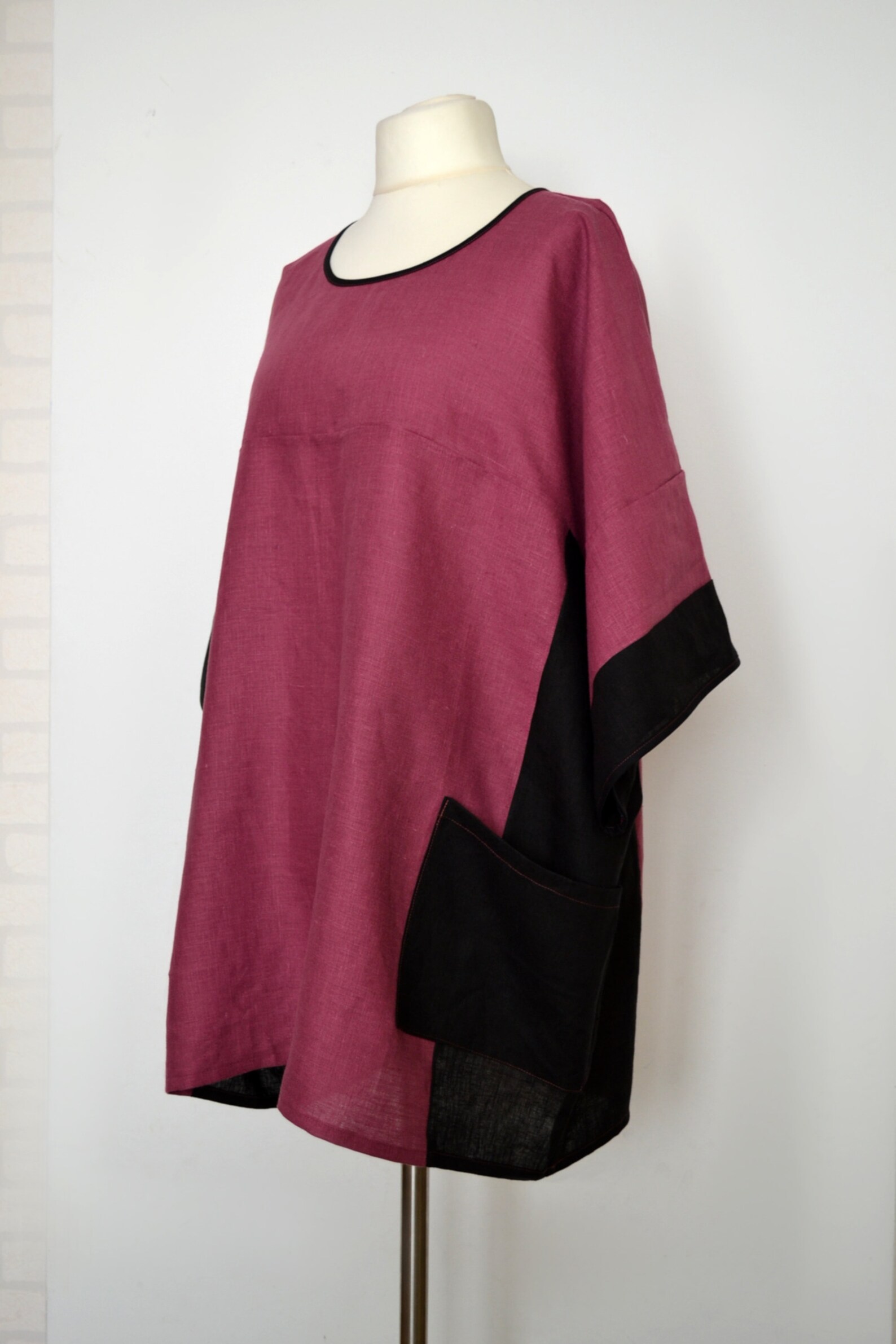 Plus Size Linen Blouse Linen Blouse Plus Size Top Linen Etsy