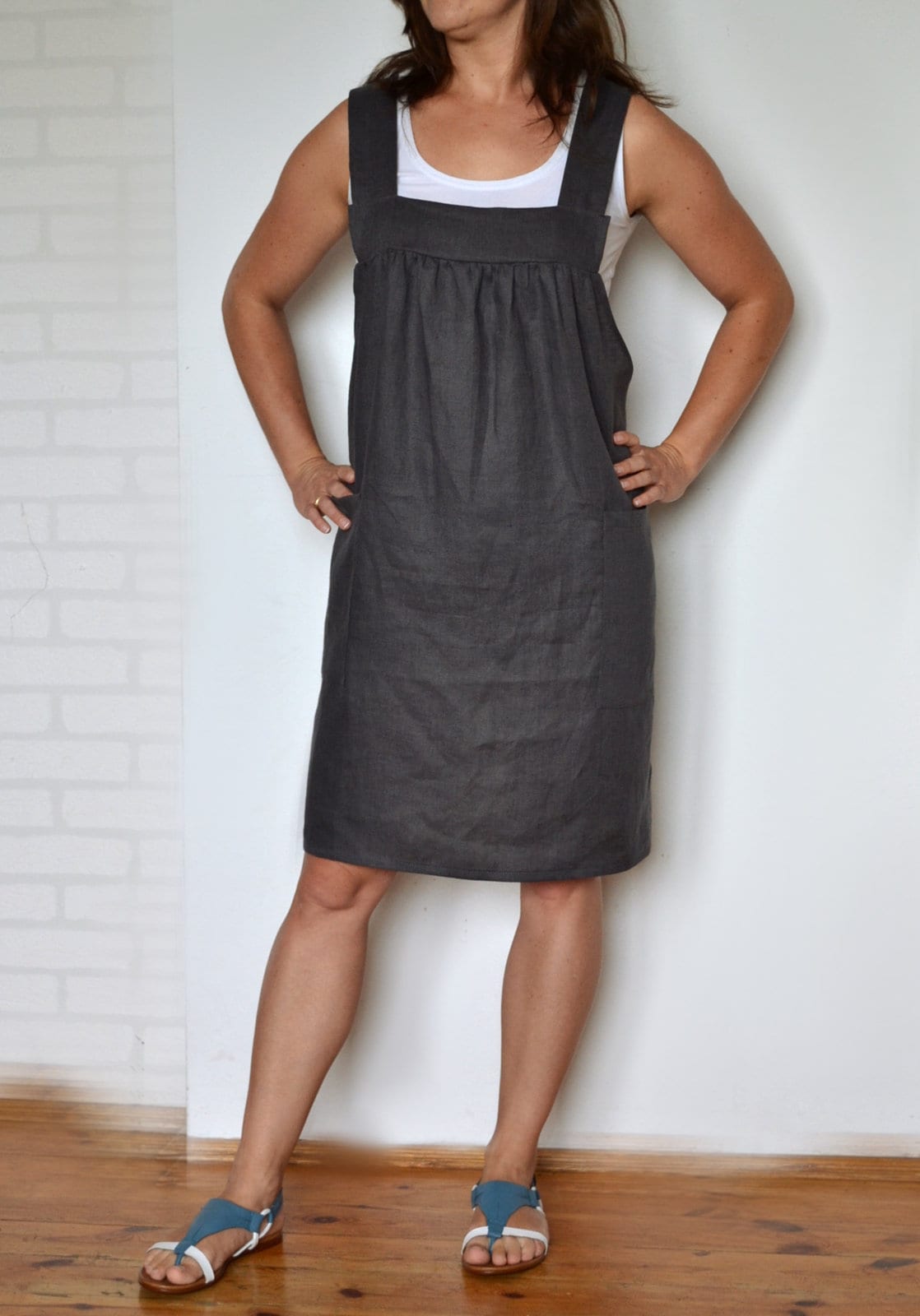 Plus Size Apron, Linen Apron, Plus Size Linen Apron, Apron