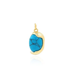 18K Gold Filled Oval Charm, Dragon Egg Pendant,Enamel Egg Pendant,Enamel Charm,Egg Jewelry,DIY Jewelry Supplies,23x11.5x5.7mm