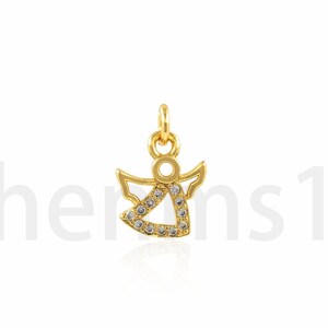 Angel Necklace,Angel Jewelry, Angel Charm,Love Necklace, 18K Gold Filled Angel Pendant,DIY Jewelry Supplies,8.5x12.5x1.5mm
