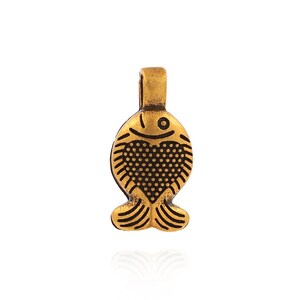 S925 Silver Fish Pendant, Vintage Pendant, 18k Fish Pendant, Sea Animal Jewelry, Fish Charm DIY Jewelry Making Supplies, 8.8x17.4x4.7mm