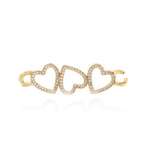 Micropavé CZ Heart Connector Jewelry ,18K Gold Filled Love Connector,Heart Jewelry ,DIY Jewelry MakingSupplies,44.9x12.4x2.7mm