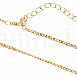Fine Curb Chains,Gold Chain Necklaces,Cuban Curb Chains,Thin Gold Necklaces,Clavicle Necklaces for Women,Statement Jewelry,Gifts for Friends