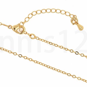Oval Gold Necklace, 18K Gold Necklace,Rollo Gold Necklace, Thin Gold Necklace, Gifts for Her,2x1.3x0.2mm