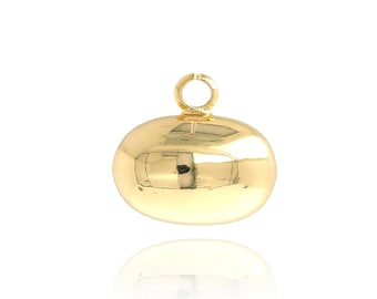 Capsule Charm, Gold Pill Pendant, Pill Charm, 18K Gold Filled Pill Pendant, Capsule Necklace, DIY Jewelry Supplies, 11x12x8mm