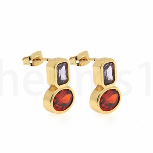 18K Gold Filled Earring Charm, ovale oorbellen, Micropavé CZ doorboorde oorbellen, cadeau voor haar, DIY sieraden maken benodigdheden, 10.5x15.5x3.5mm