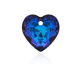 672PCS colgante de cristal, colgante de corte en forma de corazón 6432, cristal AB, opcional multicolor, accesorios de cristal de joyería de bricolaje