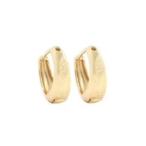 Dicke Ohrringe, 18K Gold Filled Ohrring,Ohrring Zubehör,Runde Ohrringe,Gold Hoop Ohrring,DIY Ohrring Zubehör,16,7x15,4x6mm