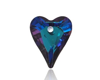 280pcs colgante de cristal en forma de corazón, encanto de cristal en forma de corazón, joyería de amor, multicolor opcional, accesorios de cristal de joyería de bricolaje