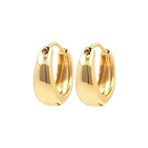 Dicke Ohrringe, 18K Gold Filled Ohrhänger,Ohrring Zubehör,Runde Ohrringe,Gold Hoop Ohrring,DIY Ohrring Zubehör,16.5*6mm
