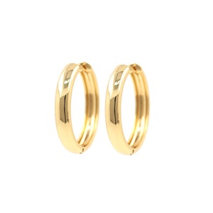 18K Gold Filled Simple Round Stud Oorbellen, Hoop Oorbellen, Minimalistische Stud Oorbellen, Hoop Oorbellen, DIY Sieraden Making Supplies 29x5mm