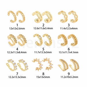 Classic Clip Earrings, Everyday Earrings, Thick Bone Clip Earrings, 18K Gold Filled Give Her Gift, No Hole Earrings,