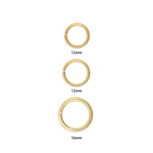 10 Pcs,Open Rings, Round Clasp,Bracelet Clasp,18K Gold Filled Round Clasp Charm, Necklace Clasp,Carabiner, Hollow Clasp,DIY Jewelry Supplies