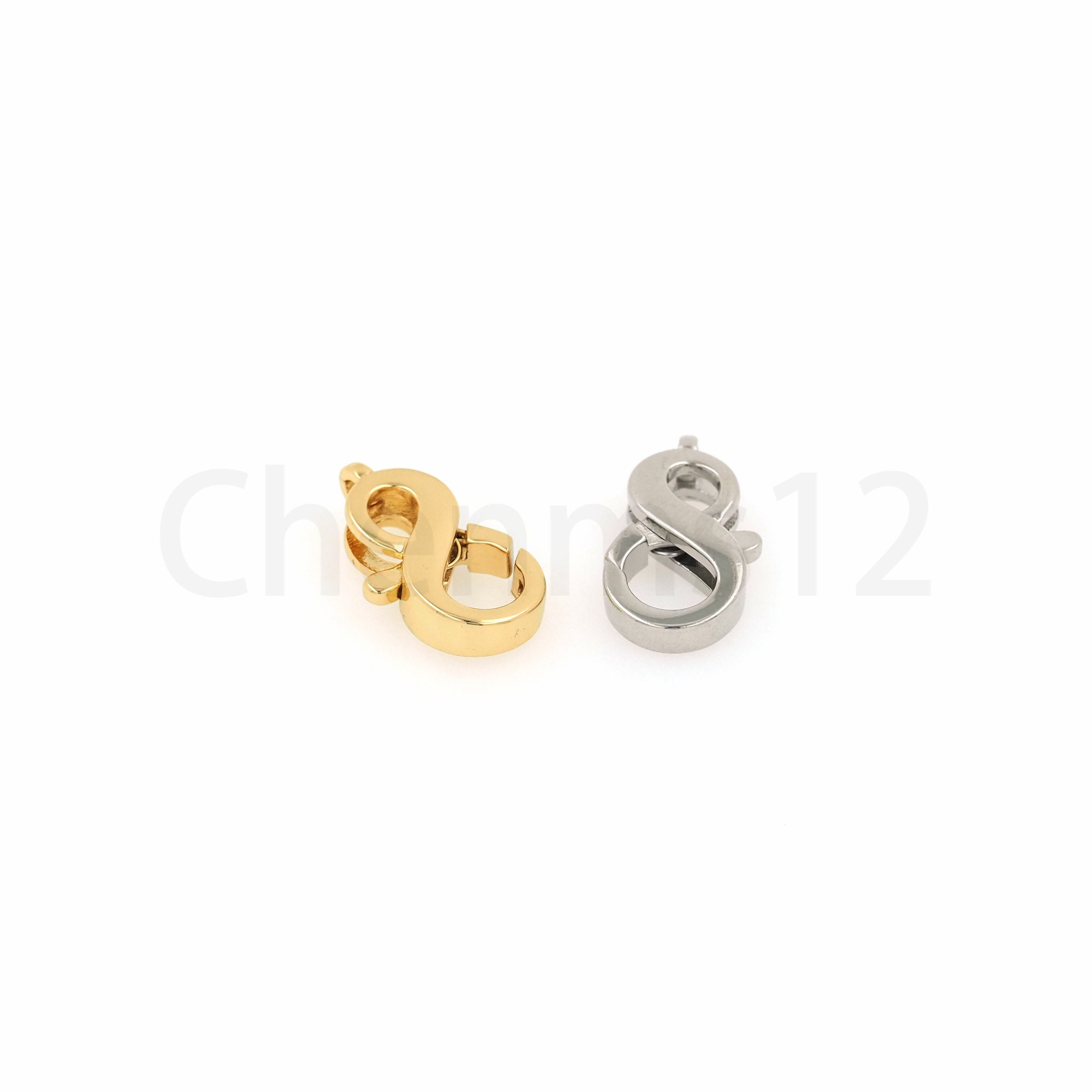 Infinity Symbol Clasp, 18K Gold Filled Spring Clasp, Carabiner ...