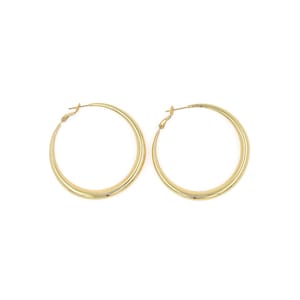 18K Gold Filled Hoop Earring,Round Earrings,Bohemian Earrings,Boho Earrings,Thin Earrings,Large Hoop Earrings,53.5x50.5x5mm