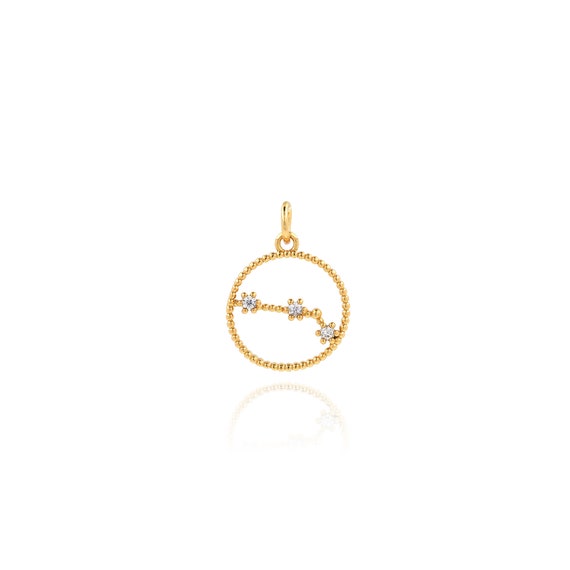 SUNNYCLUE 36 Pezzi Di Charm Zodiacali Oro - Set Di Ciondoli Per Bigiotteria Con 12 Segni Zodiacali E Parole - Ideali Per Creazione Di Bracciali E Orecchini