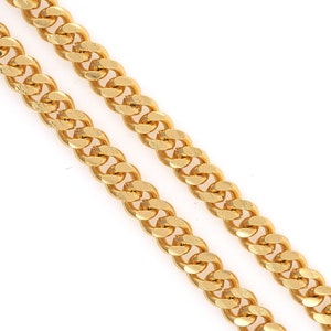 Oval Chain,Brazil Chain，DIY  Necklace Bracelets,18K Gold Filled Semi-Finished Chain,Twist Chain，Nickel Free Hypoallergenic,6*7mm