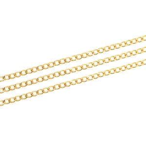 Oval Chain,18K Gold Filled Semi-Finished Chain,Welded Chain,Flat Chain,Nickel Free Hypoallergenic,For Making Necklace Bracelets,5.8x8.8x2mm