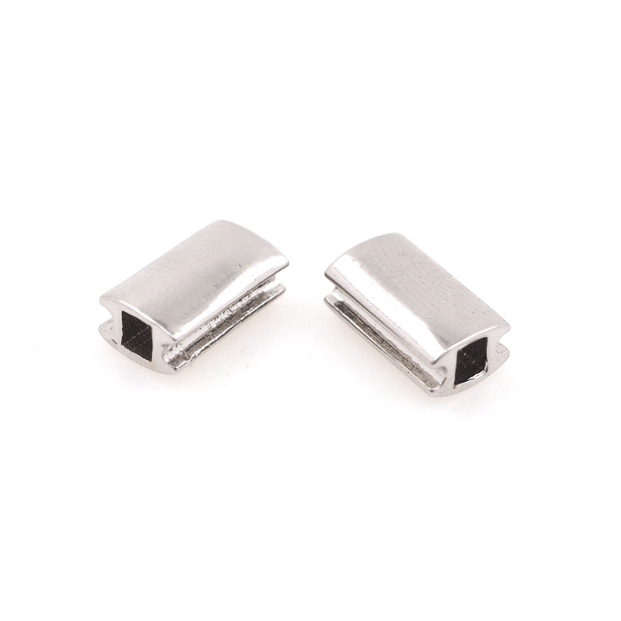 Square Rectangular Spacers Geometry Spacer Bead,18k Gold Filled Pierced Spacer Bead, Cube Square ...