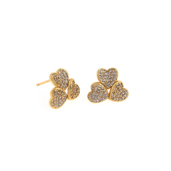 Orecchini Nomination dorato rosa pietre forma cuore | Paladini – Gioielli Paladini