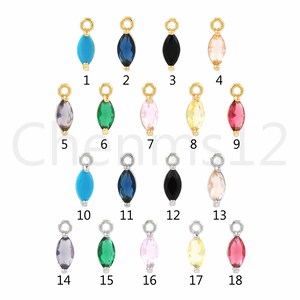 18K ゴールドフィルド ウォータードロップチャーム マイクロパヴェ CZ ティアドロップネックレス 彼女へのギフト DIY ジュエリー作成アクセサリー 10 個 10x3.5 x 3 mm