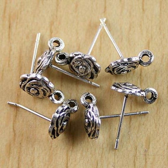 4pcs tibetan silver color lung design pendant EF1421