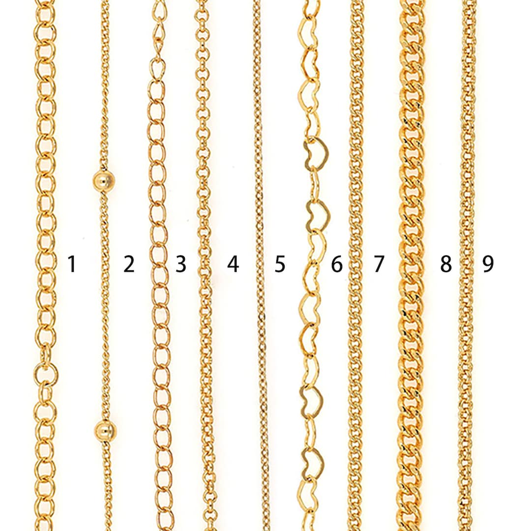 Nickel Free Hypoallergenic,for Making Necklace Bracelets,18k Gold