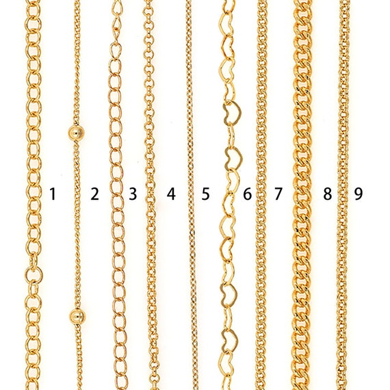 Nickel Free Hypoallergenic,for Making Necklace Bracelets,18k Gold