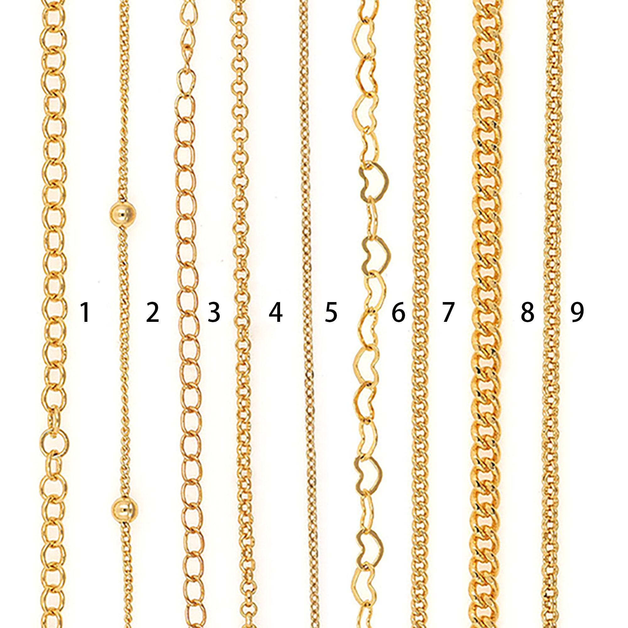Nickel Free Hypoallergenic,for Making Necklace Bracelets,18k Gold