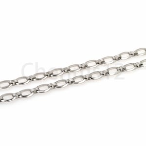 18K Silver Filled Semi-Finished Chain,Silver Welded Chain, Cable Chain, For Necklace Bracelet Making,Nickel Free Hypoallergenic, 17x11mm